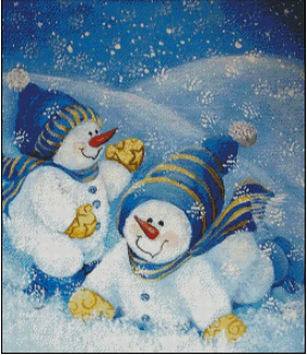 Snow Babies at Play - Click Image to Close